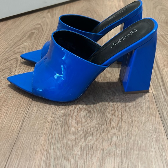 Cape Robbin Blue Block Heels Size 9 US - Picture 2 of 5